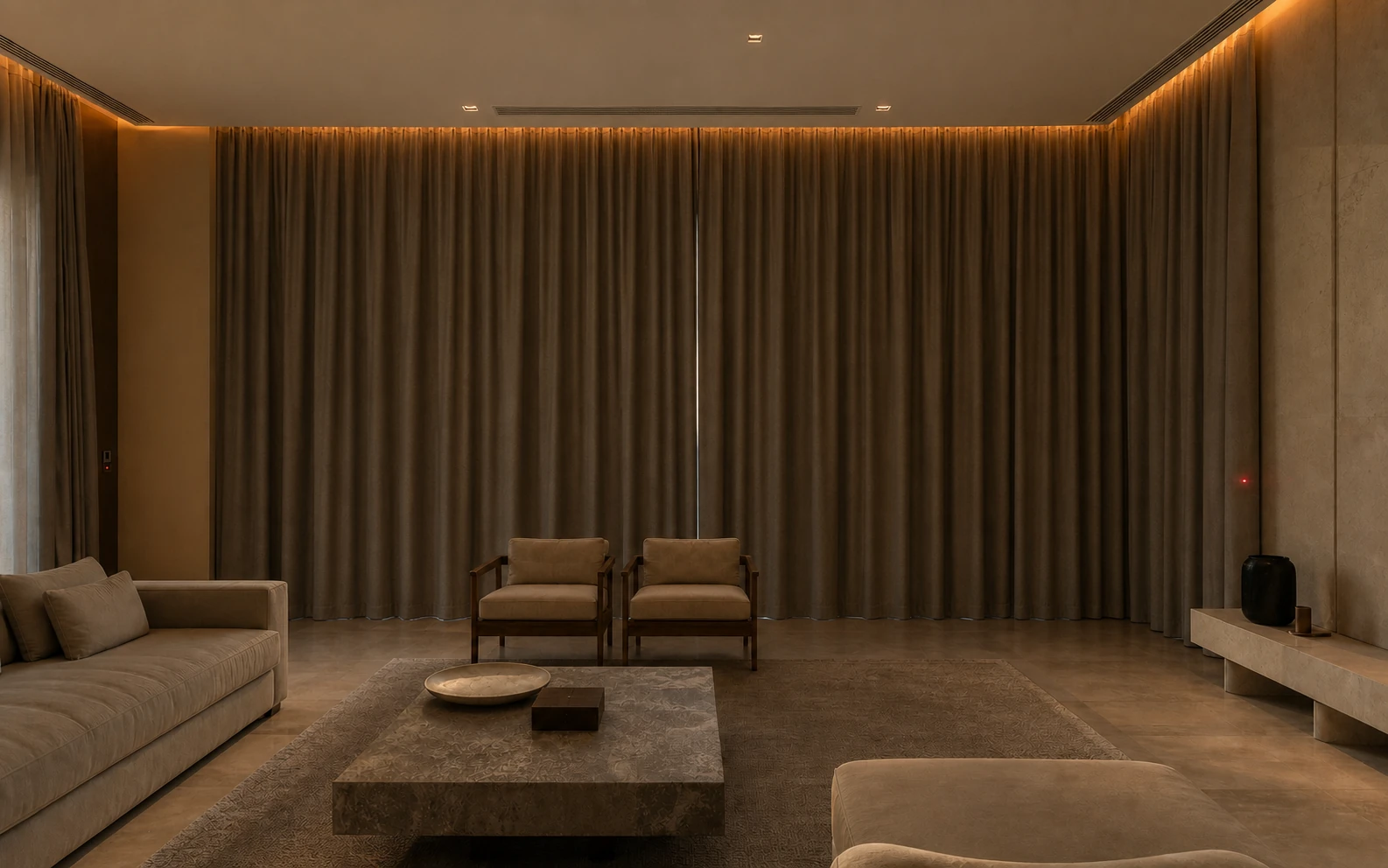 Smart Curtains for a premium UAE villa